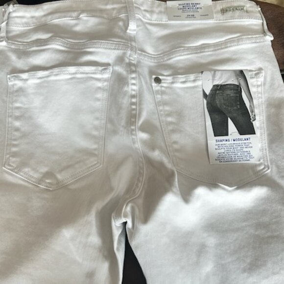 NWT Body Sculpting Butt Lift Premium Quality Stretchy Shaping Skinny White Jeans - Picture 12 of 14